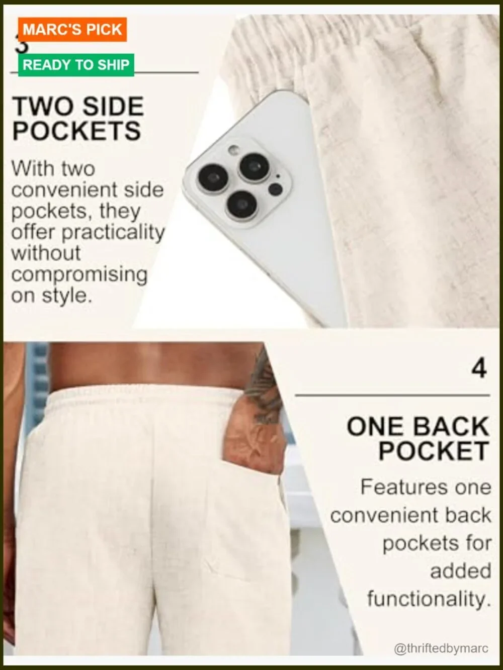 Men's Linen Shorts Drawstring Waist Lightweight Summer Casual Beach